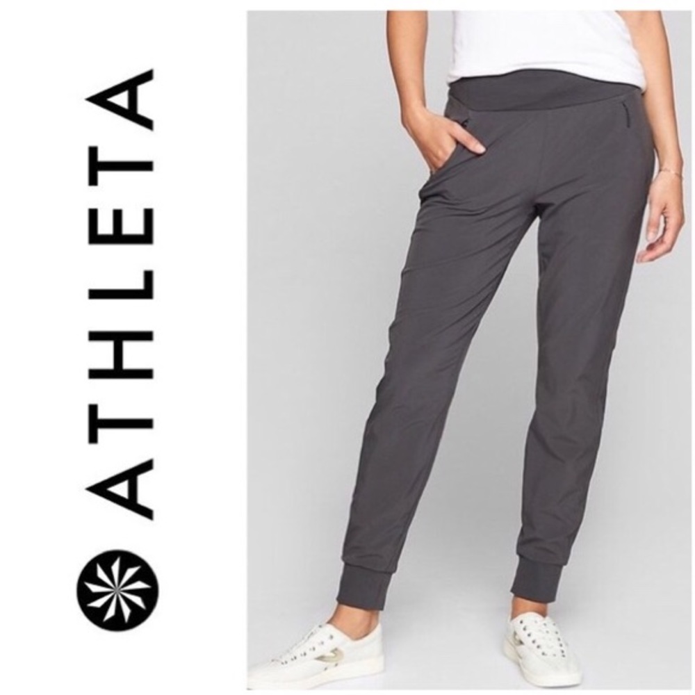 Athleta Lined Soho Jogger Gray 10